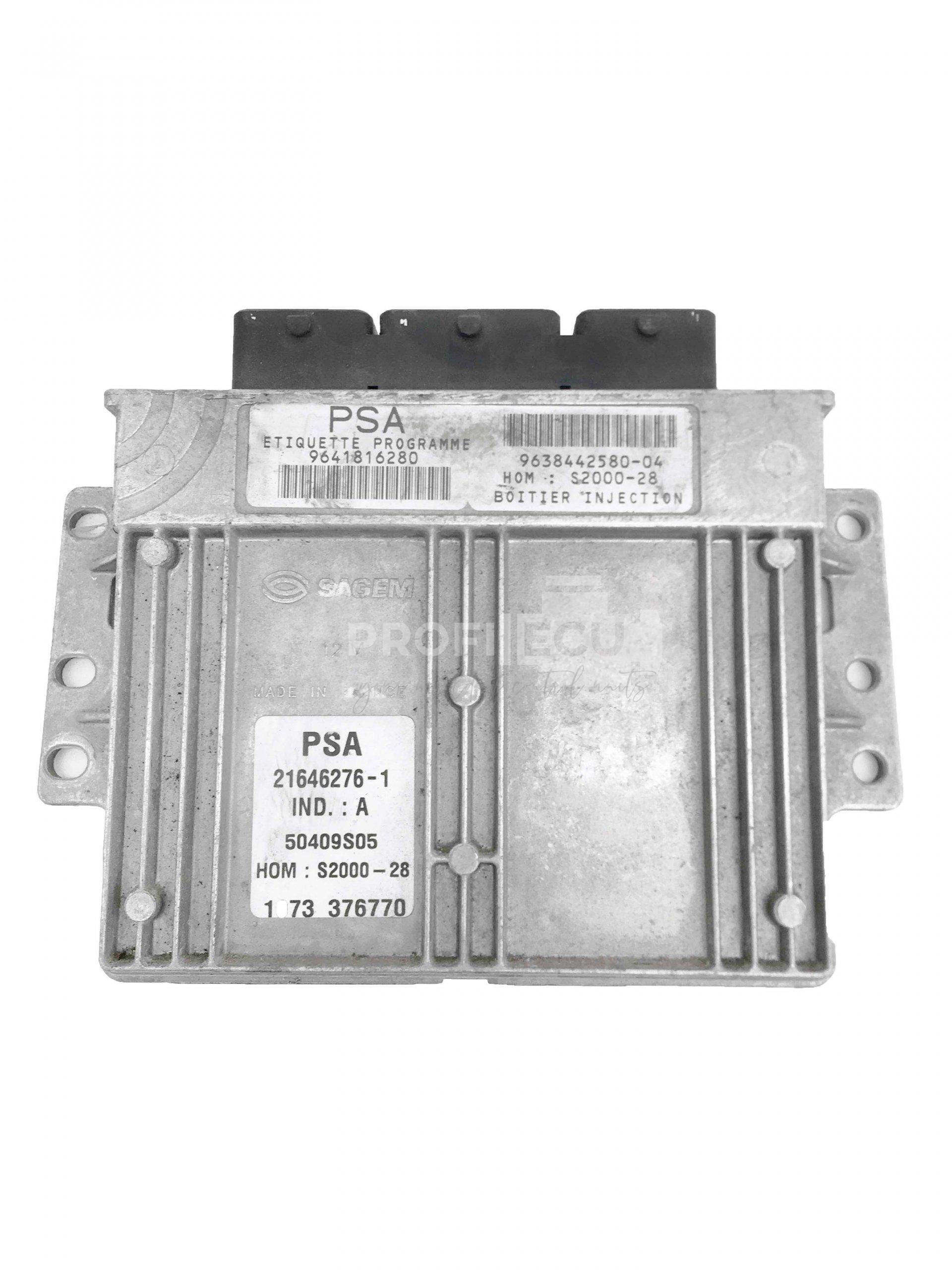 9641816280 9638442580-04 ECU Řídící jednotka motoru PEUGEOT 9641816280 9638442580-04 ECU Řídící jednotka motoru PEUGEOT