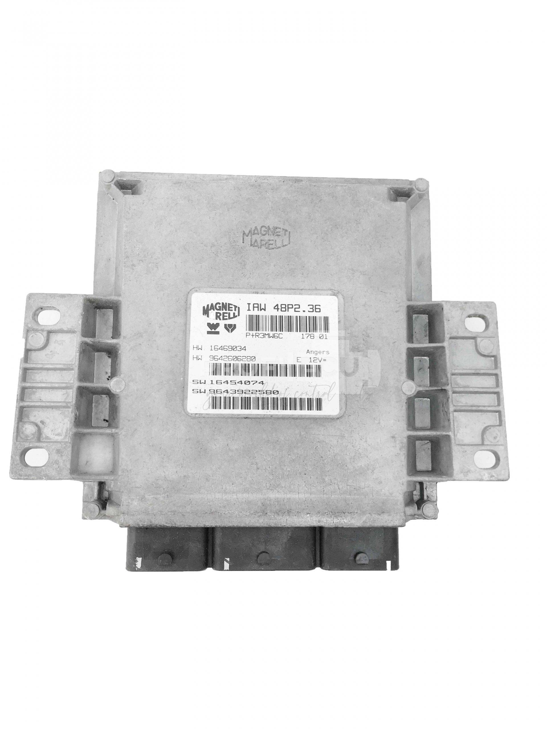 IAW 48P2.36 IAW48P236 9643922580 ECU Řídící jednotka motoru PEUGEOT IAW 48P2.36 IAW48P236 9643922580 ECU Řídící jednotka motoru PEUGEOT