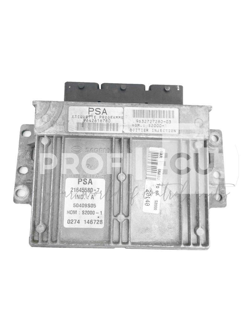 9642616780 9632727280 ECU Řídící jednotka motoru CITROEN XSARA