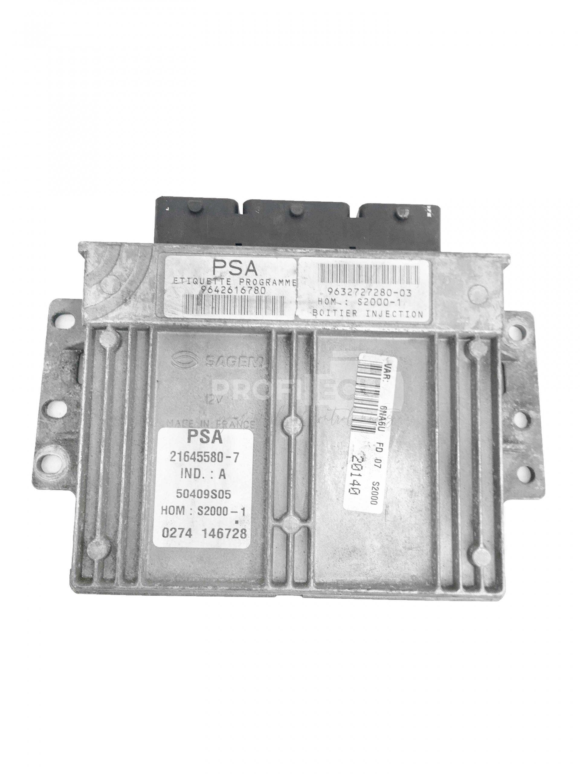 9642616780 9632727280 ECU Řídící jednotka motoru CITROEN XSARA