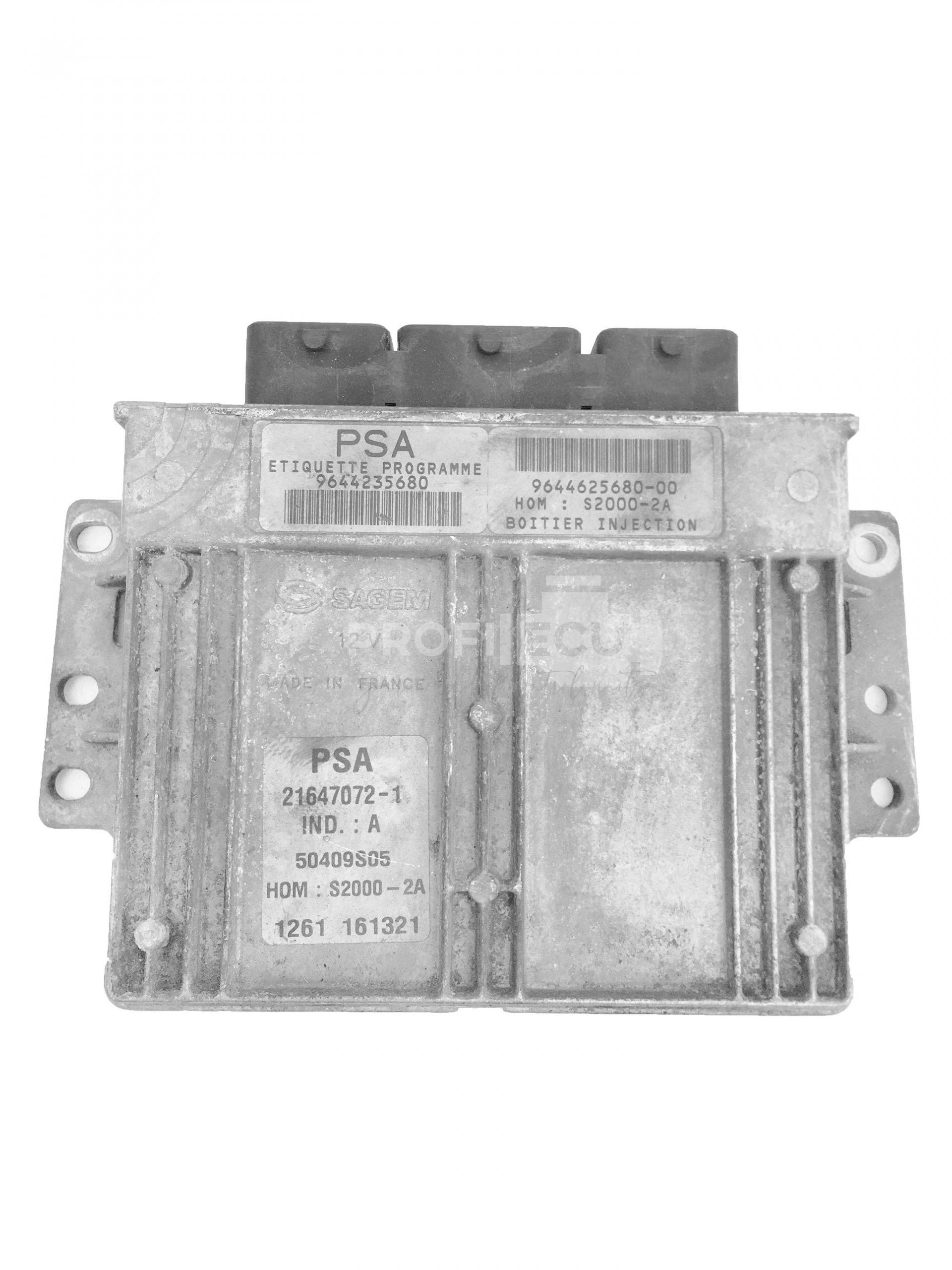 9644235680 9644625680 ECU Řídící jednotka motoru PEUGEOT 206