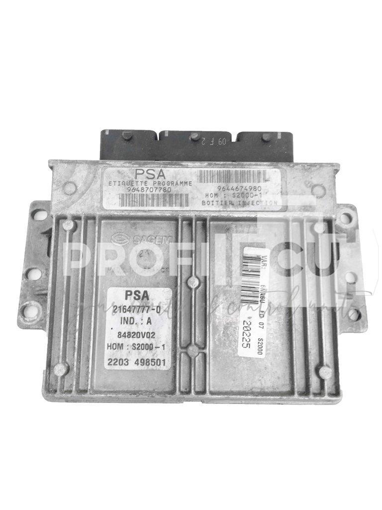 9648707780 9644674980 PSA ECU Řídící jednotka motoru CITROEN