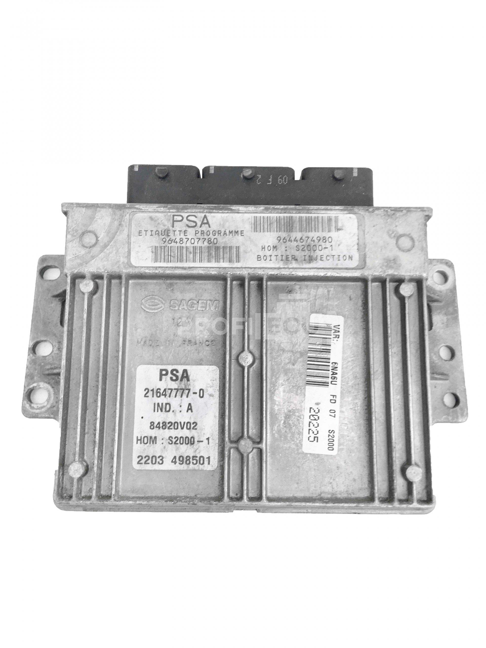 9648707780 9644674980 PSA ECU Řídící jednotka motoru CITROEN 9648707780 9644674980 PSA ECU Řídící jednotka motoru CITROEN