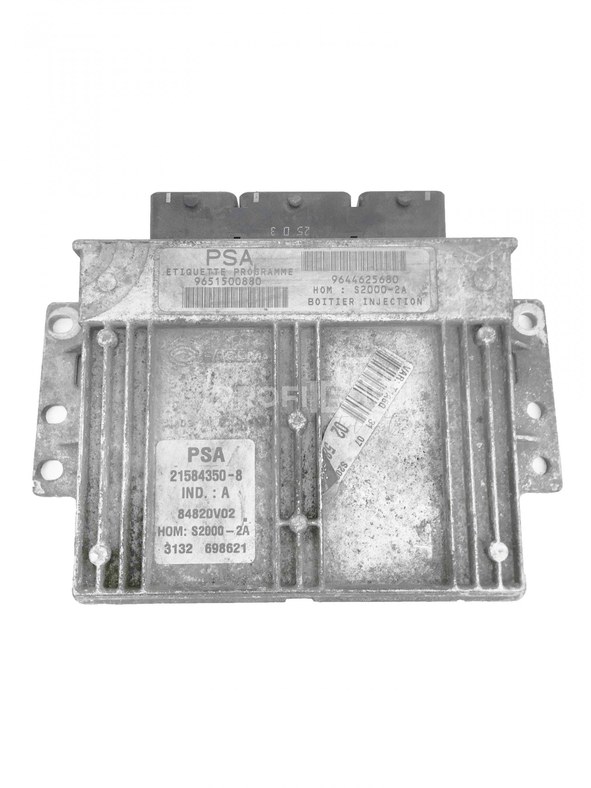 9651500880 9644625680 ECU Řídící jednotka motoru PEUGEOT CITROEN