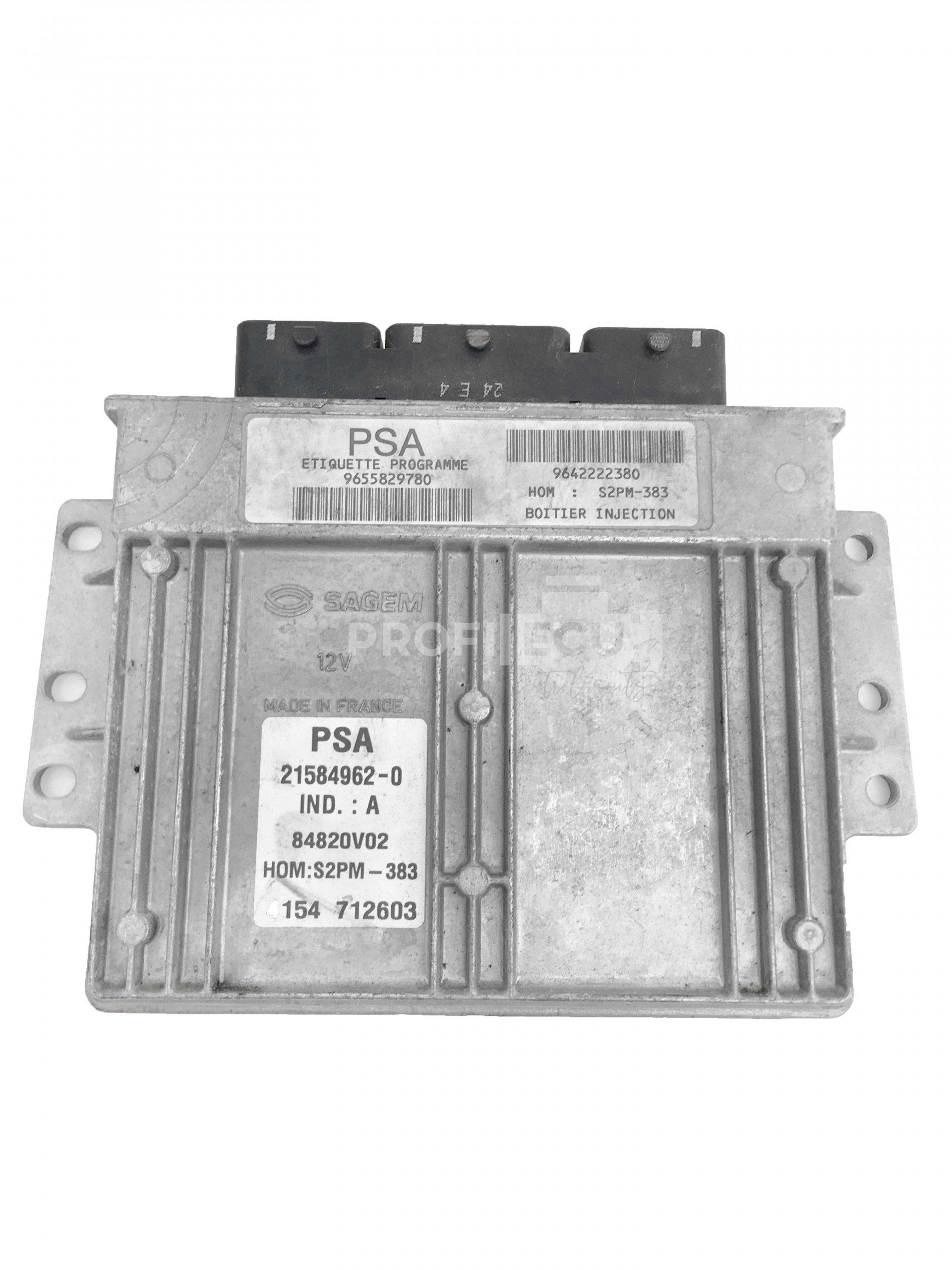 9655829780 9642222380 ECU Řídící jednotka motoru CITROEN C3