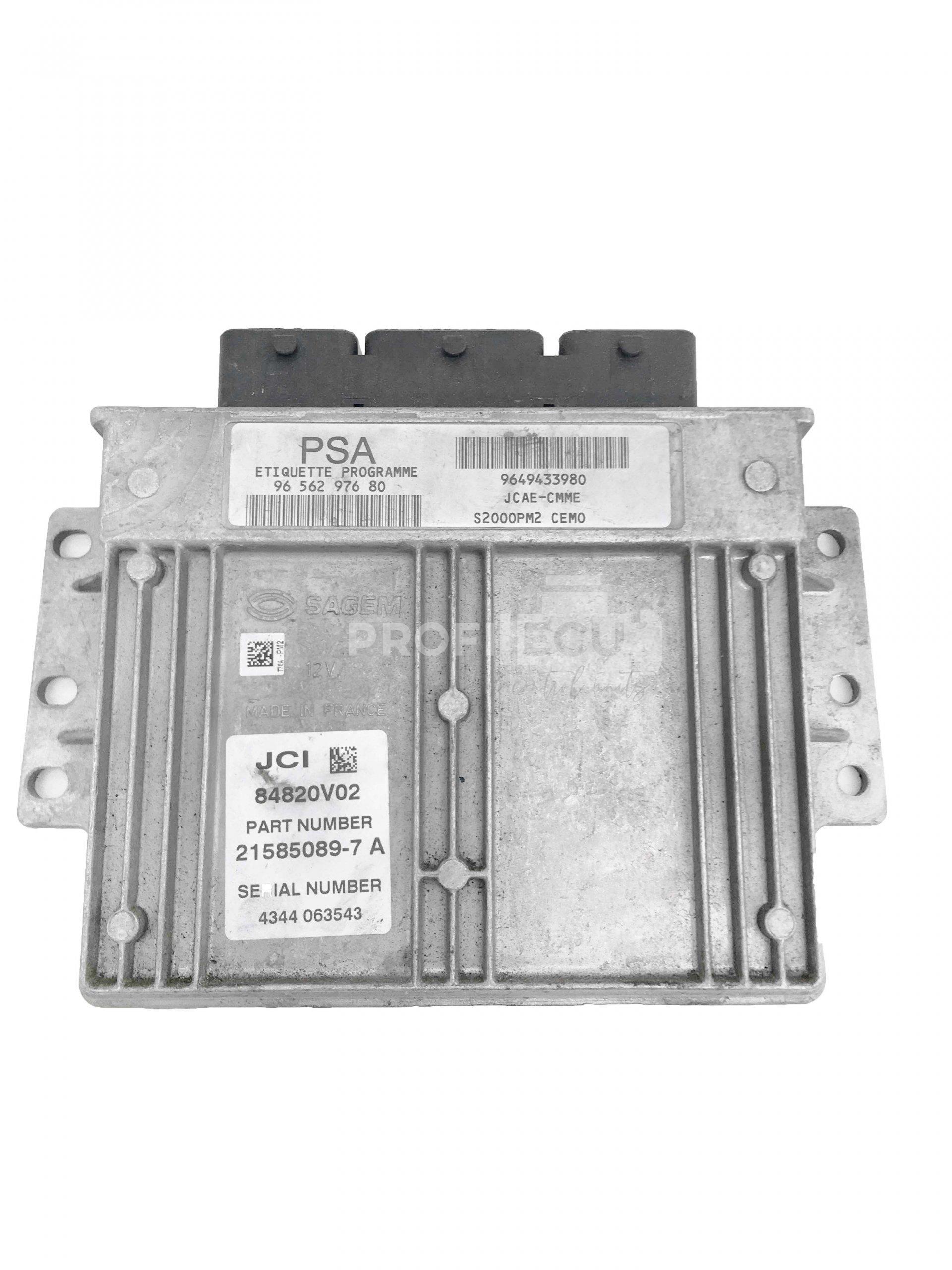 9656297680 9649433980 PSA ECU Řídící jednotka motoru CITROEN C3