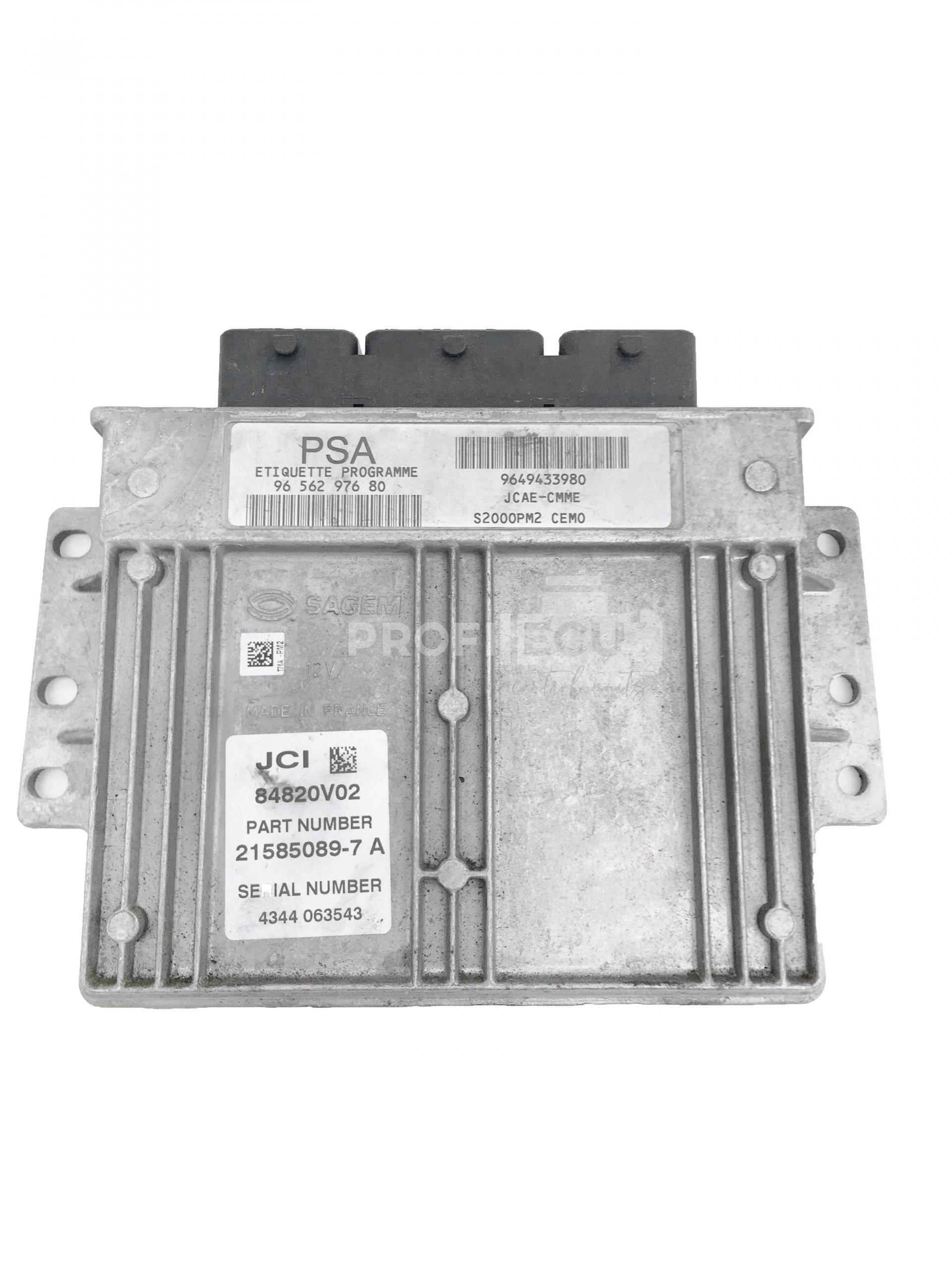 9656297680 9649433980 PSA ECU Řídící jednotka motoru CITROEN C3 9656297680 9649433980 PSA ECU Řídící jednotka motoru CITROEN C3