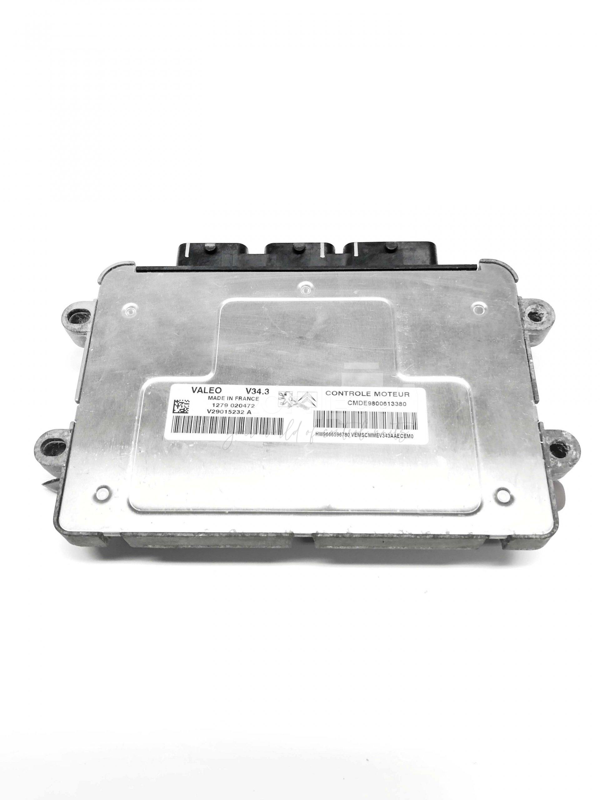 9800613380 9666596780 V29015232A VALEO V34.3 CMDE ECU Řídící jednotka motoru PEUGEOT CITROEN 9800613380 9666596780 V29015232A VALEO V34.3 CMDE ECU Řídící jednotka motoru PEUGEOT CITROEN
