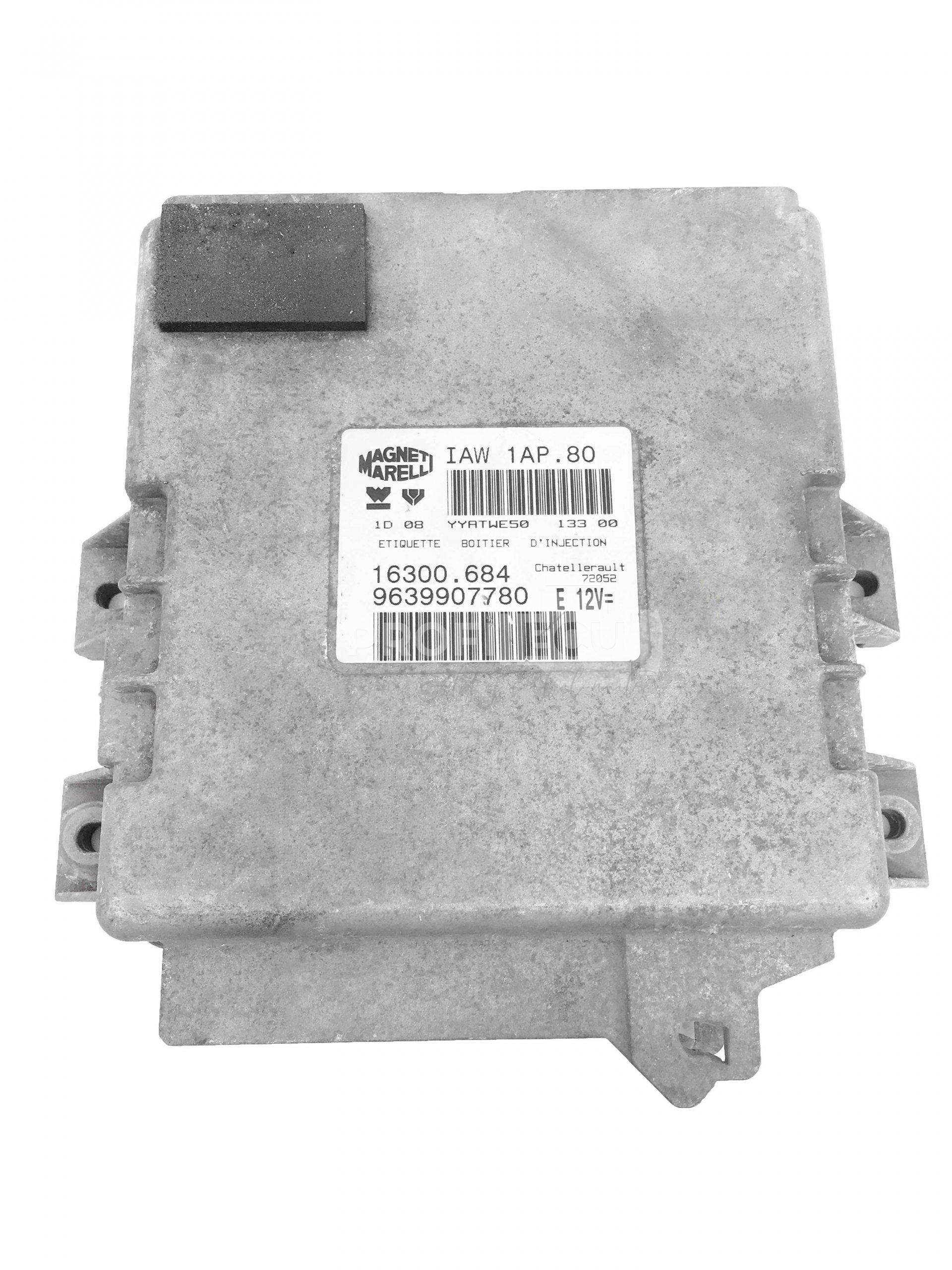 IAW1AP80 16300.684 9639907780 ECU Řídící jednotka motoru PEUGEOT 206 IAW1AP80 16300.684 9639907780 ECU Řídící jednotka motoru PEUGEOT 206
