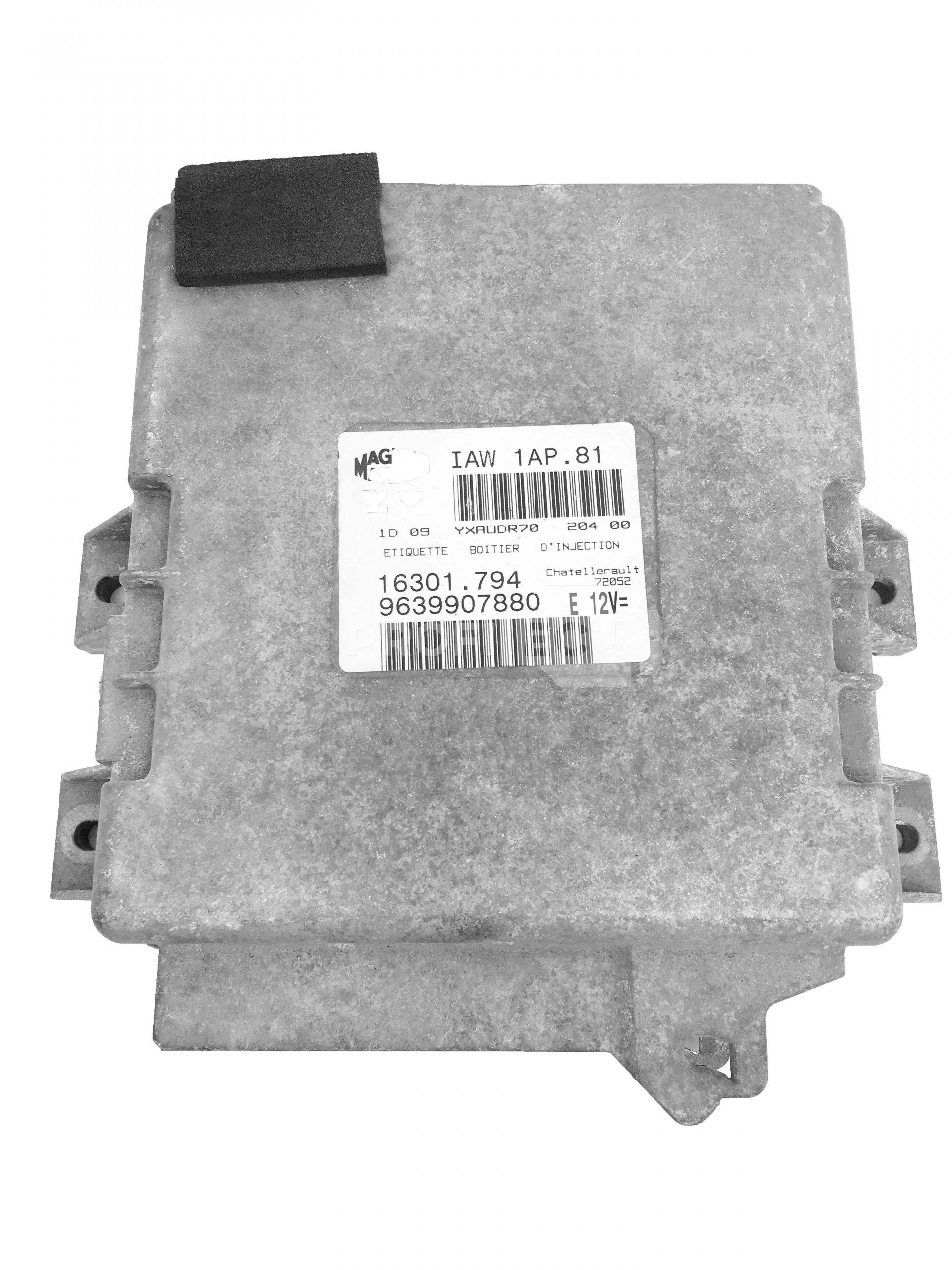 IAW1AP81 16301.794 9639907880 ECU Řídící jednotka motoru PEUGEOT IAW1AP81 16301.794 9639907880 ECU Řídící jednotka motoru PEUGEOT