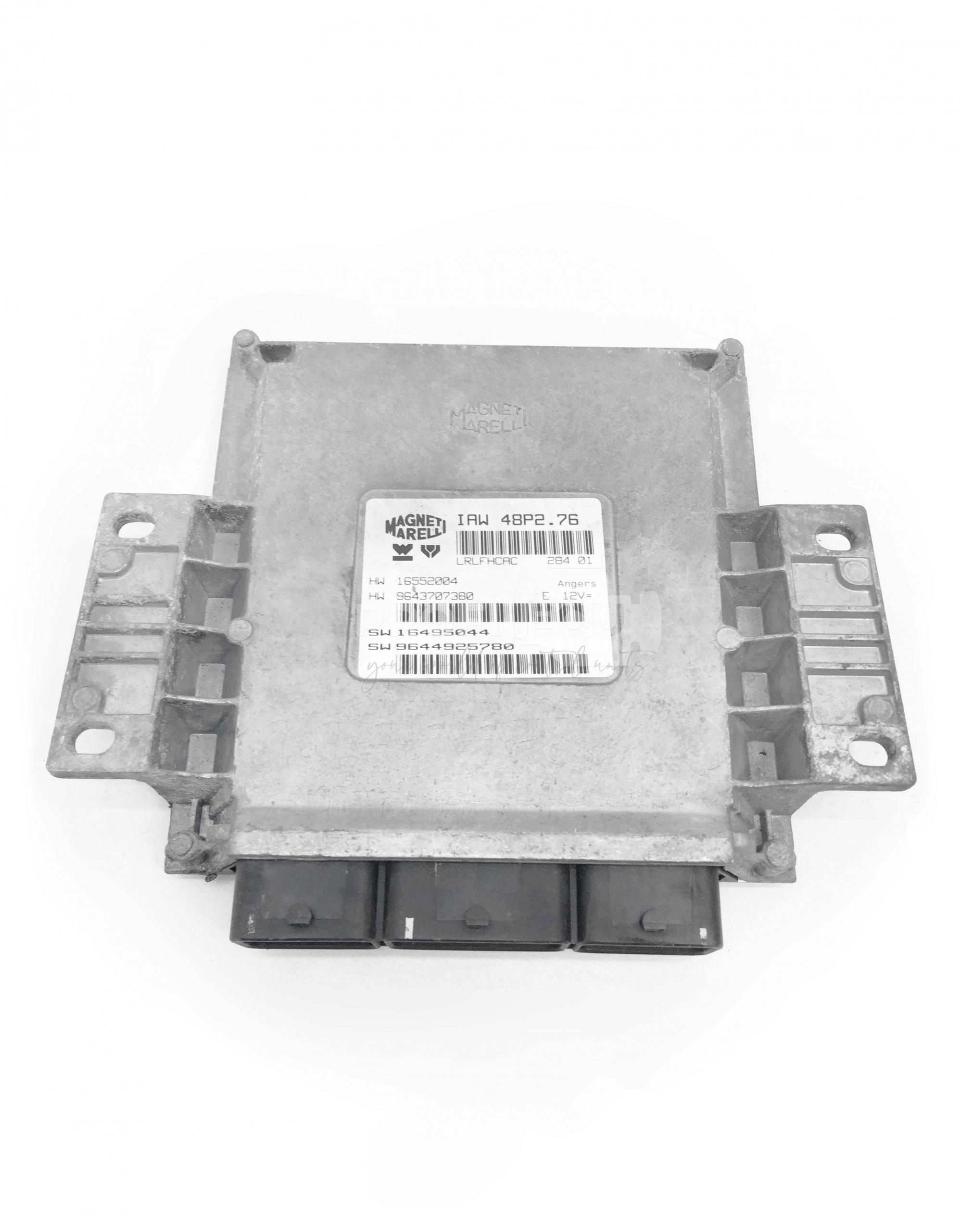 IAW48P276 9643707380 9644925780 ECU Řídící jednotka motoru PEUGEOT 206 1.1