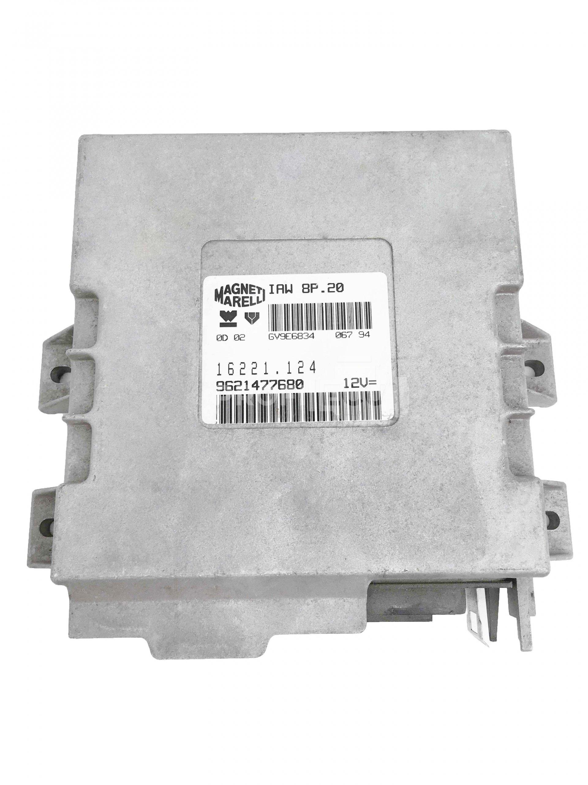IAW8P20 16221.124 9621477680 ECU Řídící jednotka motoru PEUGEOT 306