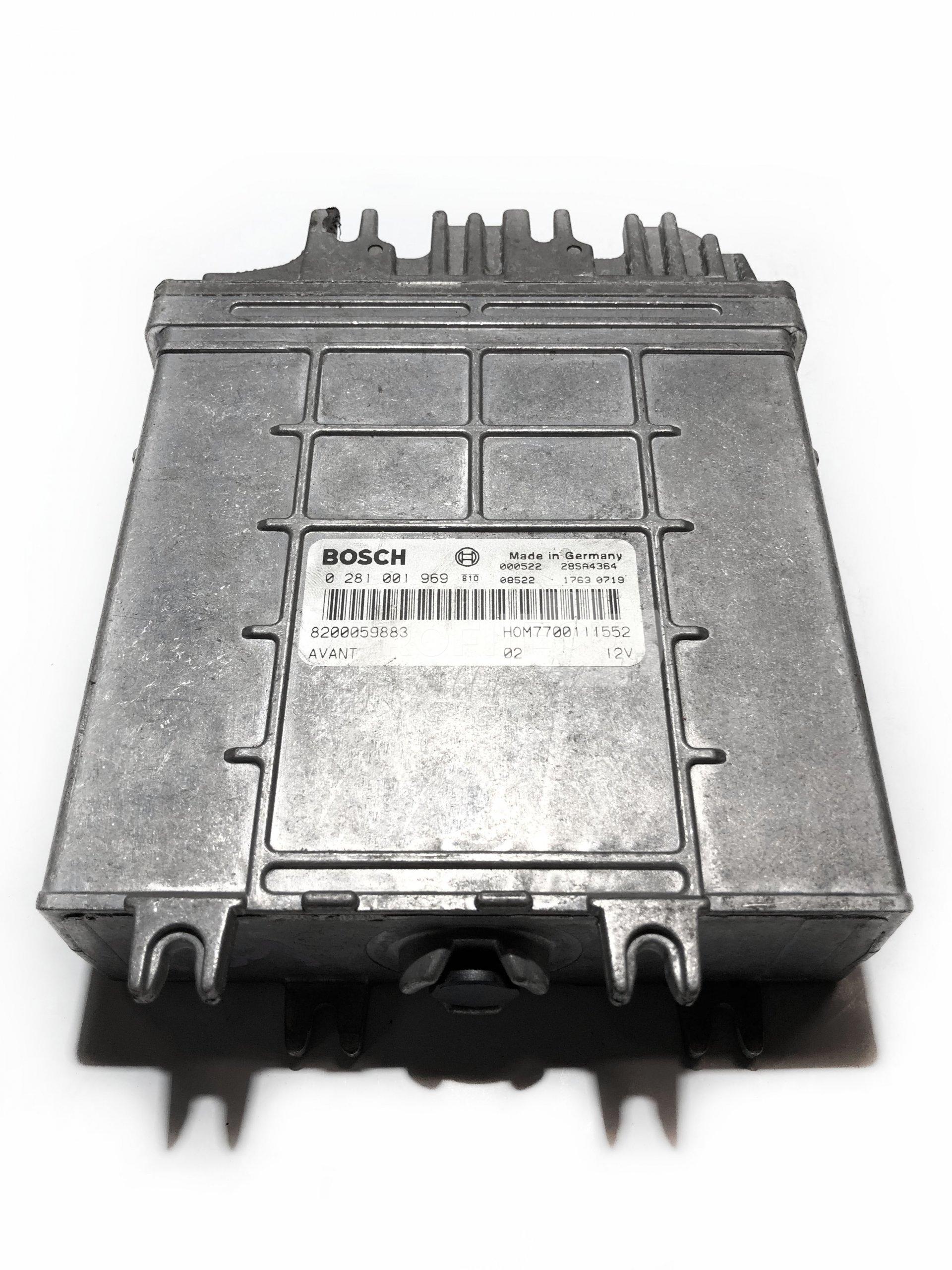 0281001969 0 281 001 969 8200059883 ECU Řídící jednotka motoru RENAULT 1.9D 0281001969 0 281 001 969 8200059883 ECU Řídící jednotka motoru RENAULT 1.9D