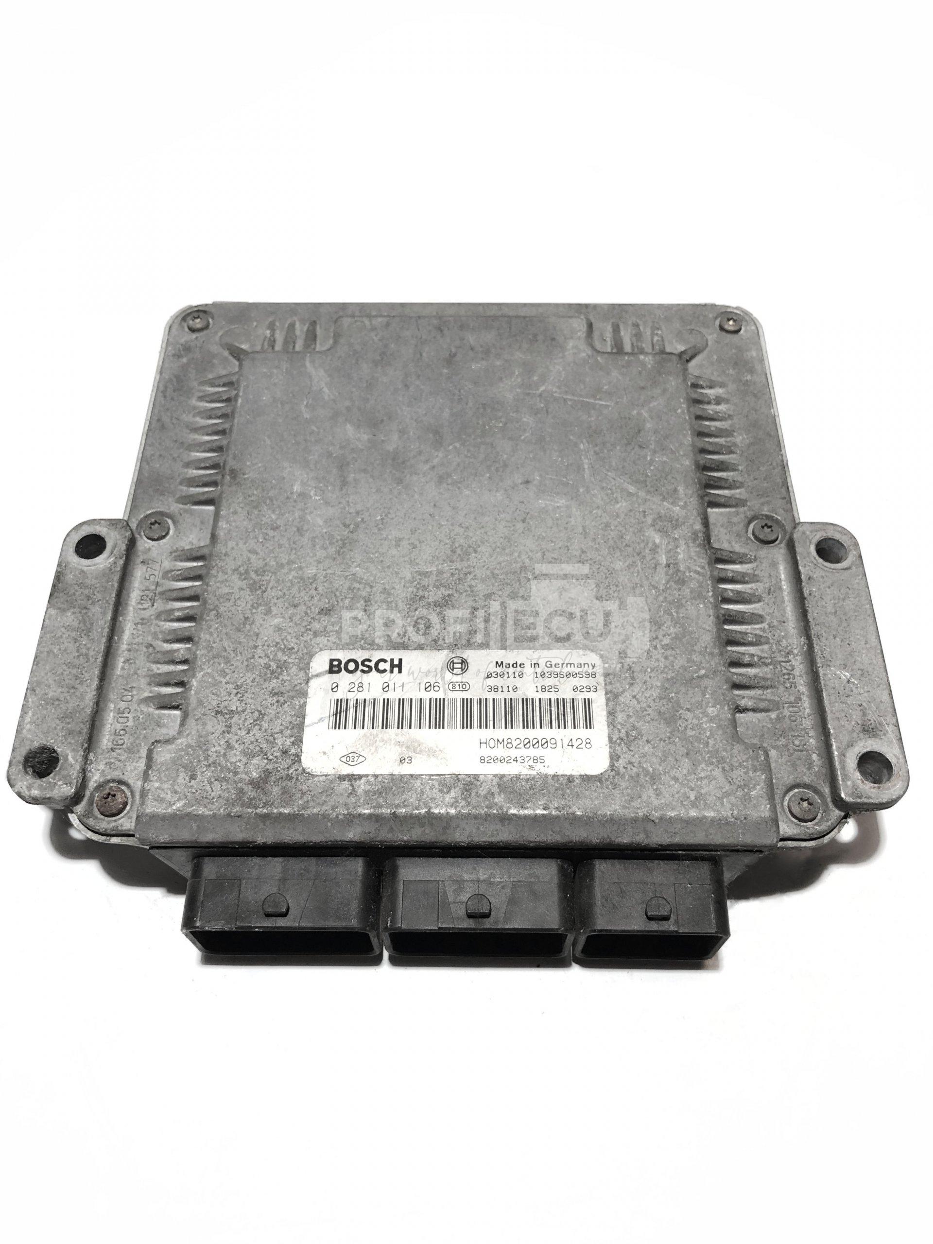 0281011106 0 281 011 106 8200091428 ECU Řídící jednotka motoru RENAULT MASTER 2.2 DCI