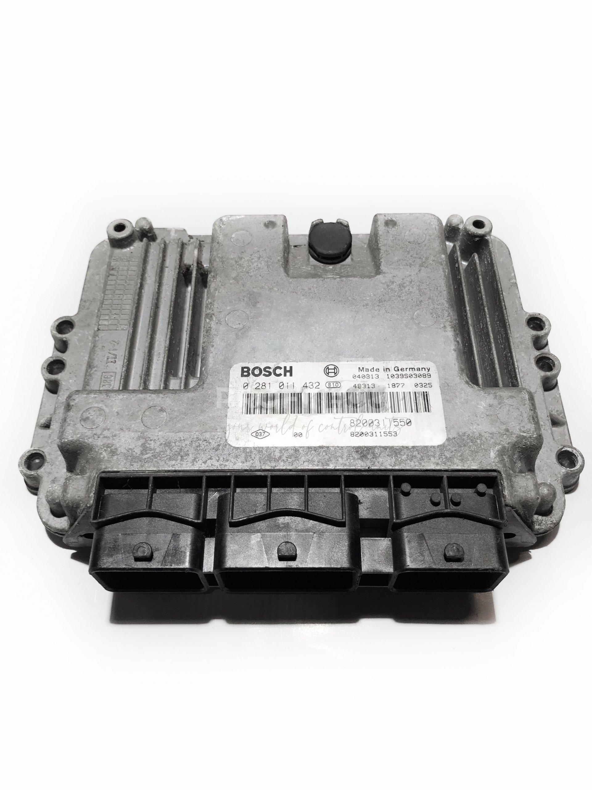 0281011432 0 281 011 432 ECU Řídící jednotka motoru RENAULT MASTER II OPEL MOVANO 2.5 DCI 0281011432 0 281 011 432 ECU Řídící jednotka motoru RENAULT MASTER II OPEL MOVANO 2.5 DCI