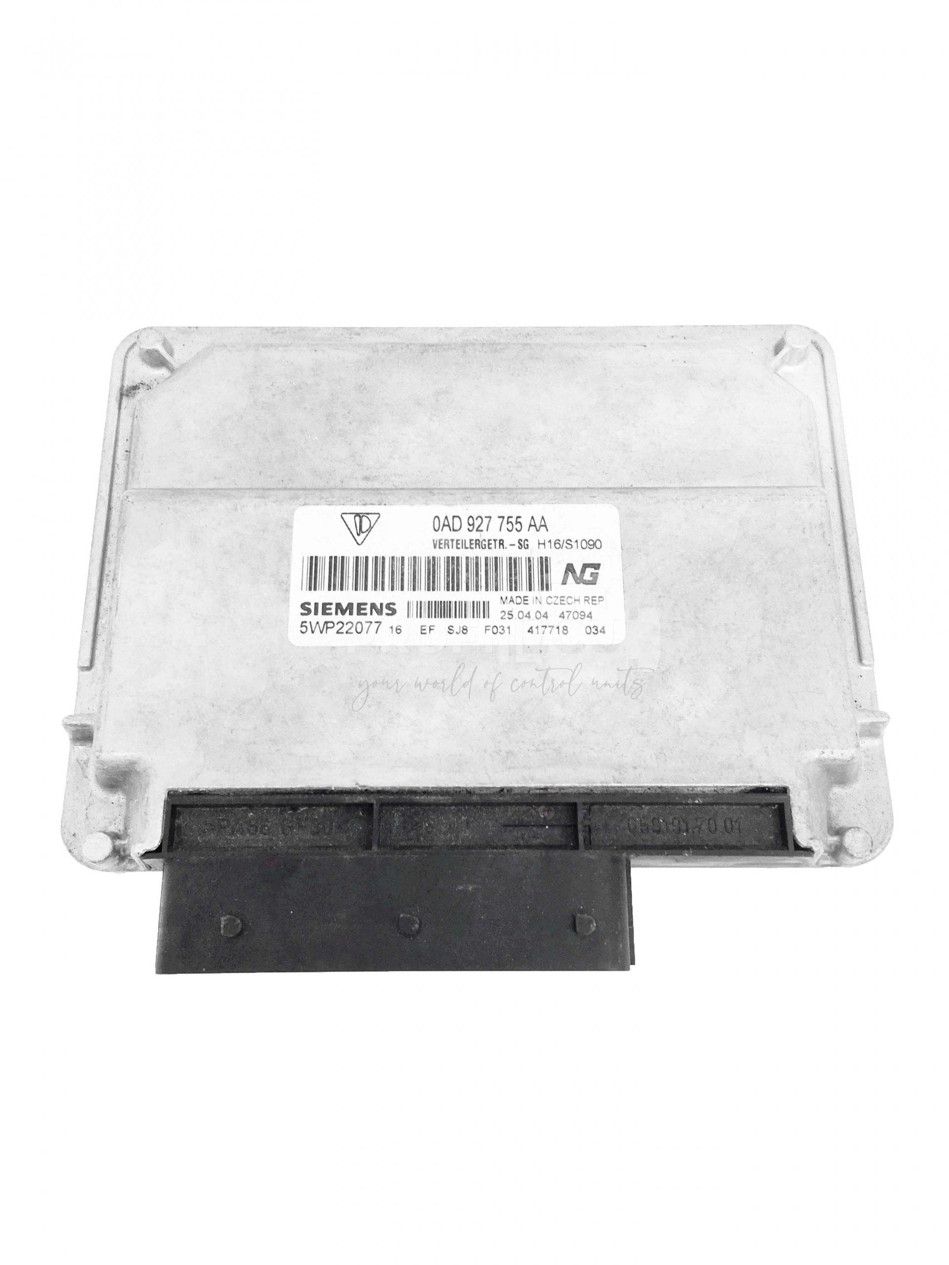 0AD927755AA 0AD 927 755 AA 5WP22077 ECU Řídící jednotka motoru PORSCHE CAYENNE 0AD927755AA 0AD 927 755 AA 5WP22077 ECU Řídící jednotka motoru PORSCHE CAYENNE