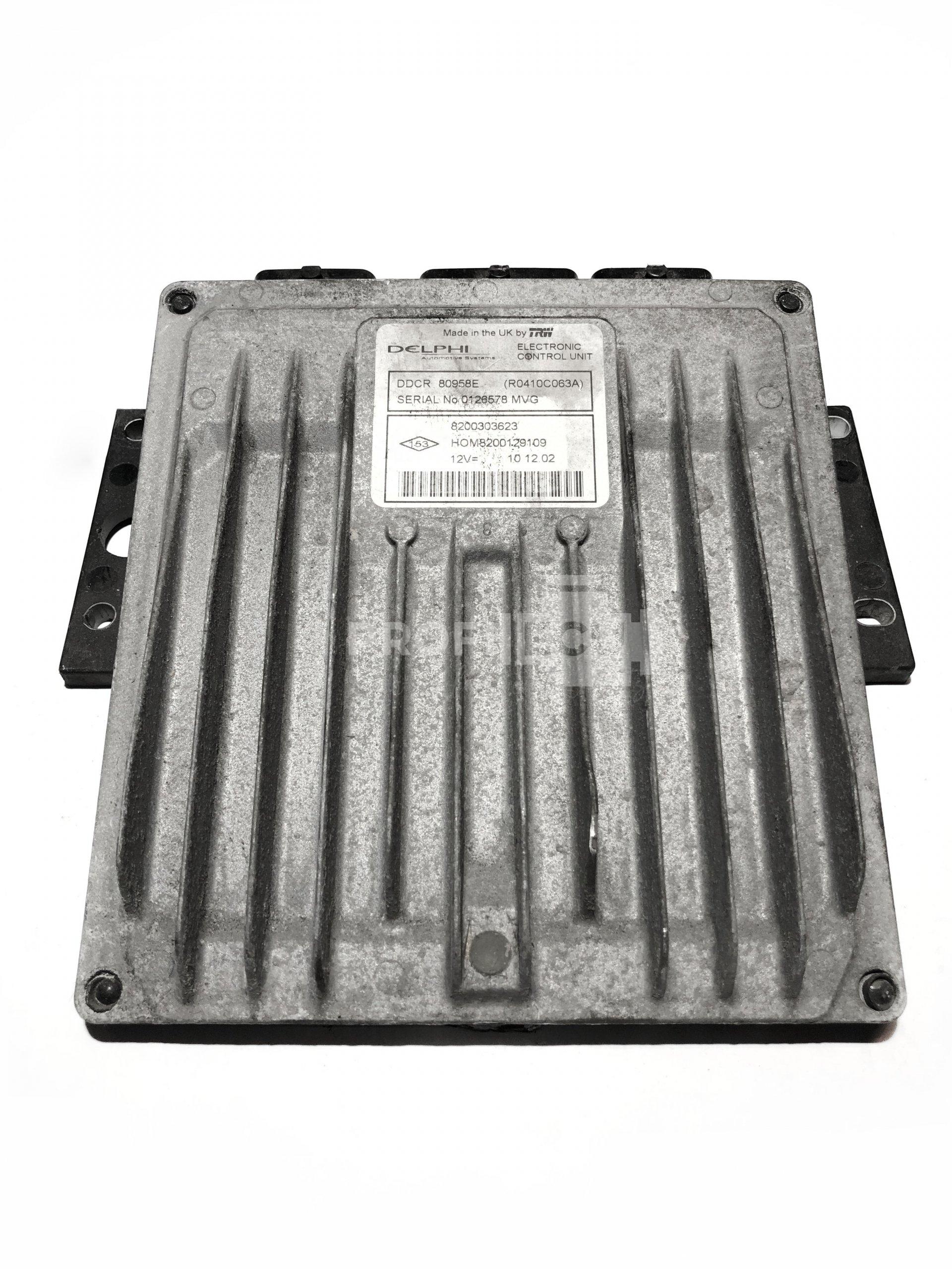 8200303623 HOM8200129109 R0410C063A ECU Řídící jednotka motoru RENAULT 1.5 8200303623 HOM8200129109 R0410C063A ECU Řídící jednotka motoru RENAULT 1.5