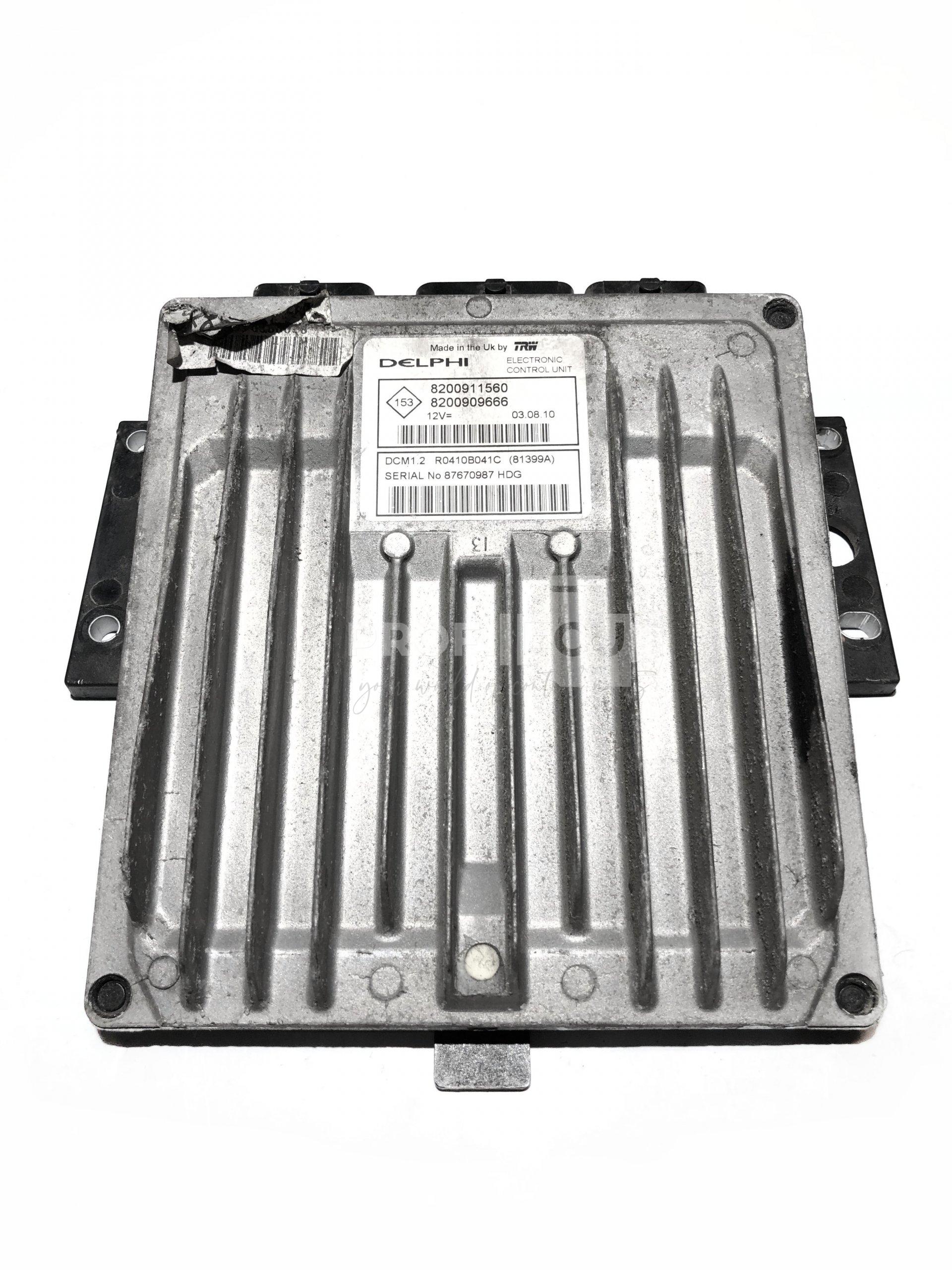 8200909666 8200911560 R0410B041C ECU Řídící jednotka motoru RENAULT KANGOO 1.5 DCI