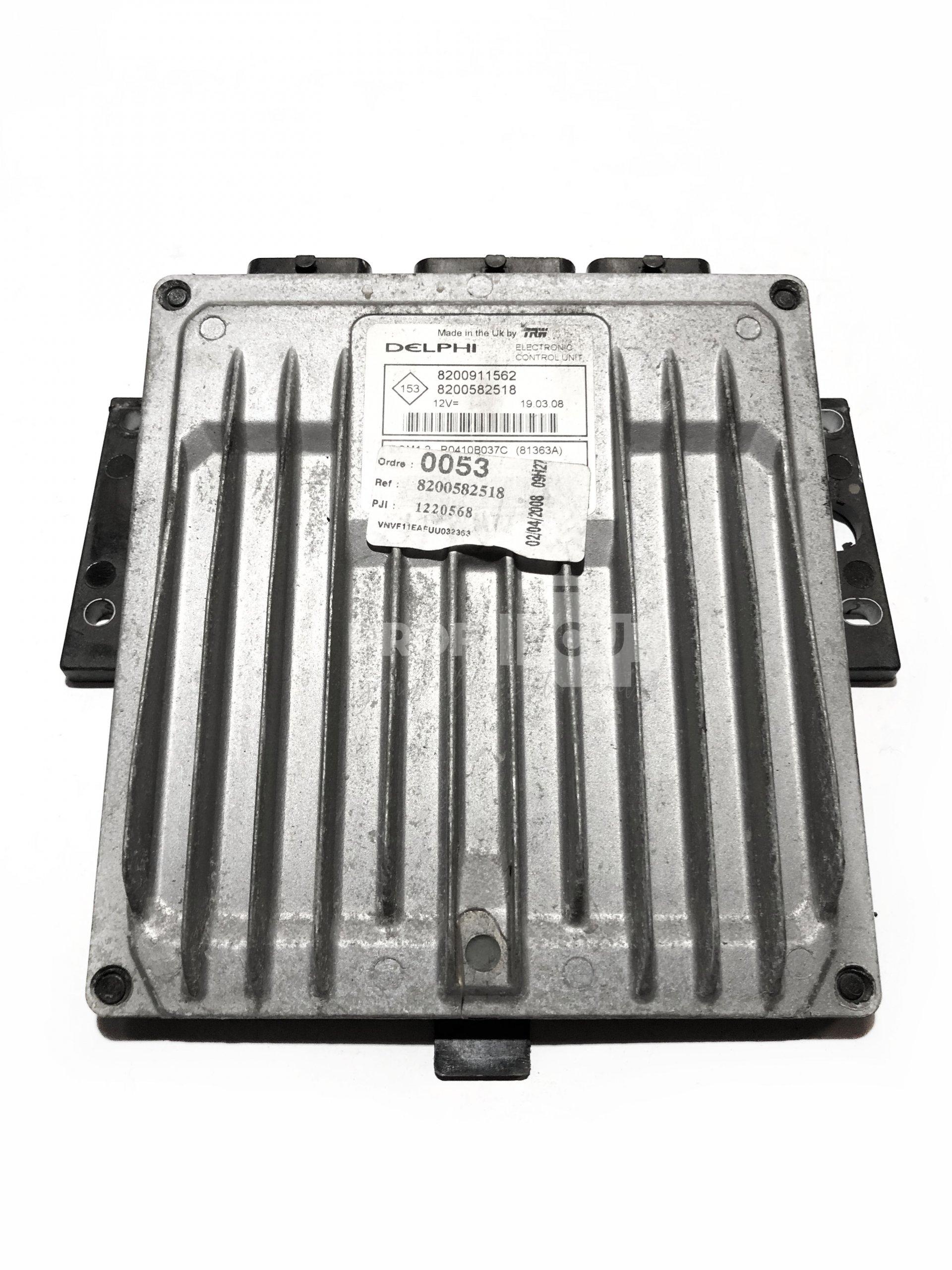 8200911562 8200582518 R0410B037C ECU Řídící jednotka motoru RENAULT MEGANE 1.5 DCI 8200911562 8200582518 R0410B037C ECU Řídící jednotka motoru RENAULT MEGANE 1.5 DCI