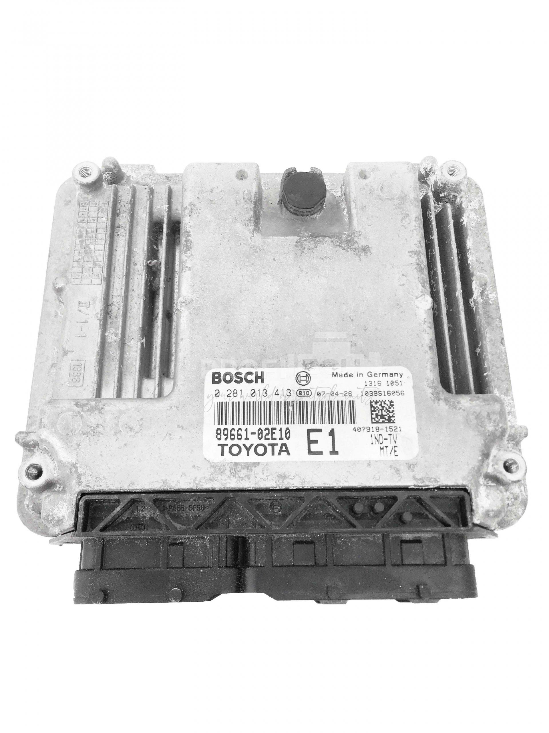 89661-02E10 0281013413 ECU Řídící jednotka motoru TOYOTA AURIS 1.4 89661-02E10 0281013413 ECU Řídící jednotka motoru TOYOTA AURIS 1.4