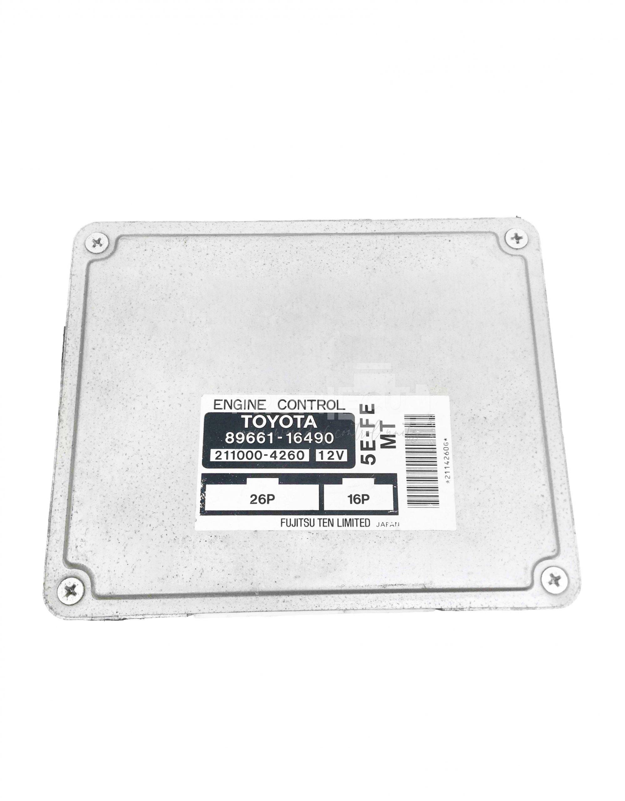 89661-16490 8966116490 ECU Řídící jednotka motoru TOYOTA PASEO 1.5 89661-16490 8966116490 ECU Řídící jednotka motoru TOYOTA PASEO 1.5