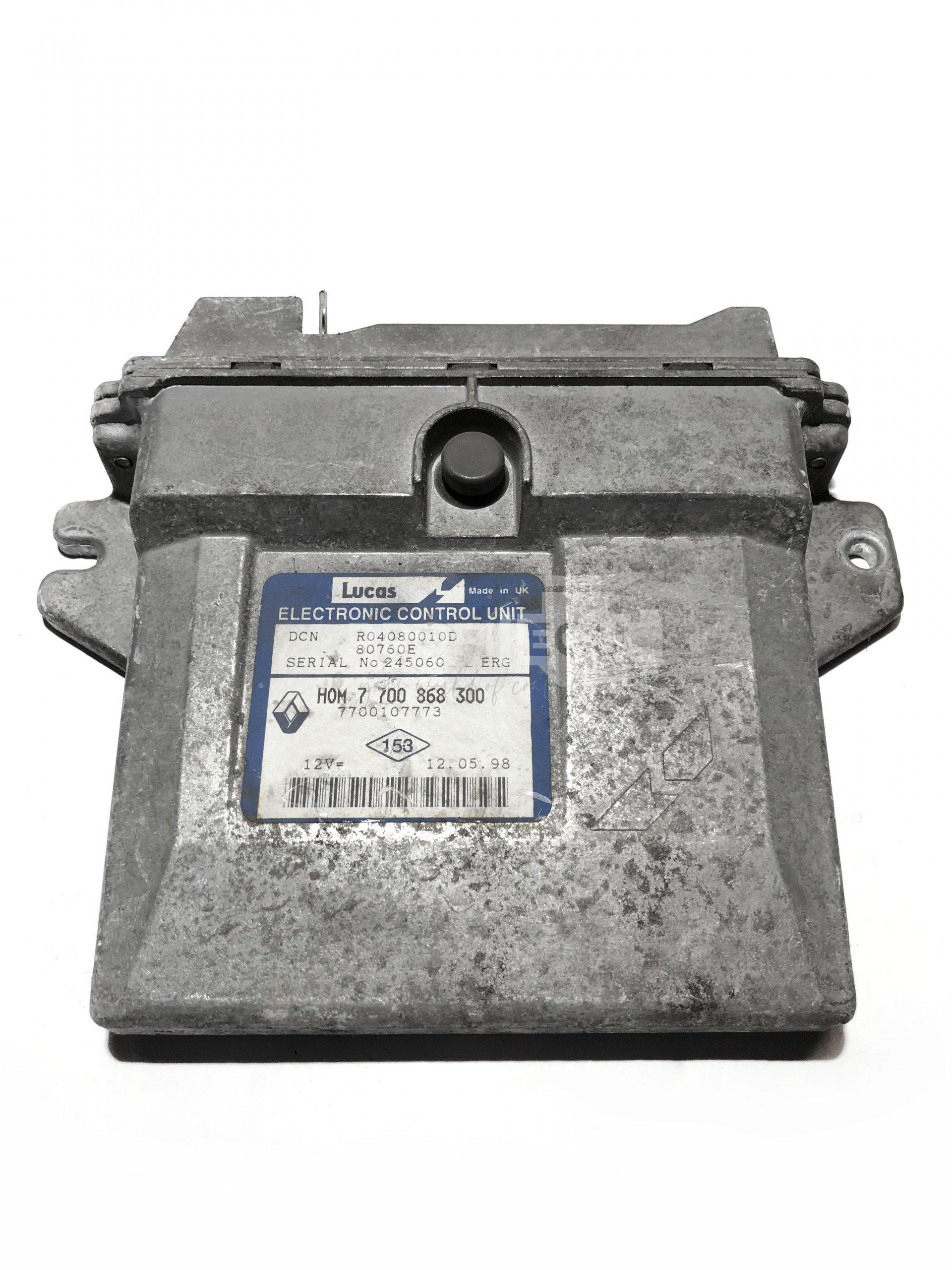 R04080010D HOM7 700868300 ECU Řídící jednotka motoru RENAULT CLIO II KANGOO 1.9 R04080010D HOM7 700868300 ECU Řídící jednotka motoru RENAULT CLIO II KANGOO 1.9