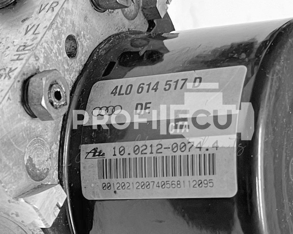 Štítek jednotky: 4L0614517D, 10.0212-0074.4