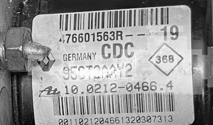Štítek jednotky: 476601563R, 10.0212-0466.4, 28.5610-5640.3, 10.0961-1447.3