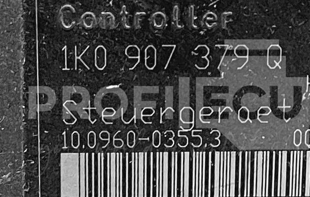 Štítek jednotky: 1K0614517M, 1K0907379Q, 10.0206-0180.4, 10.0960-0355.3