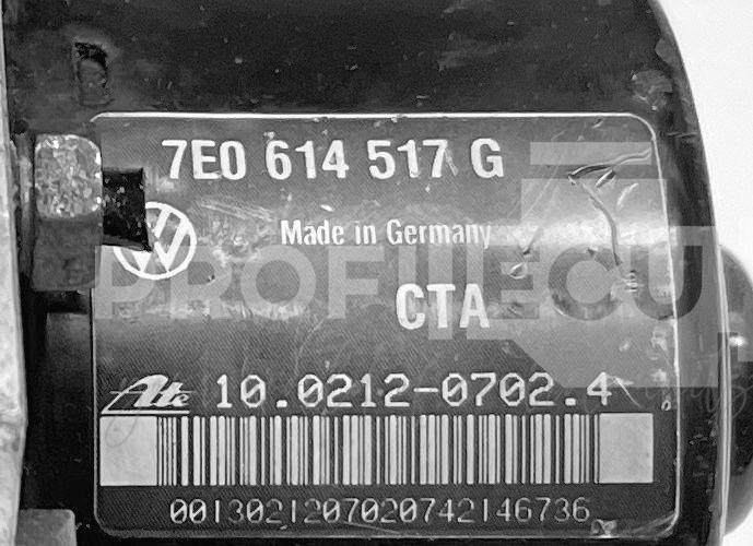 Štítek jednotky: 7E0614517G, 7E0907379J, 10.0212-0702.4, 10.0929-0330.3