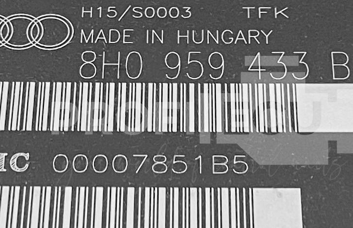 Štítek jednotky: 8H0959433B, 00007851B5