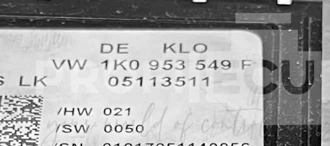Štítek jednotky: 1K0953549F, 05113511