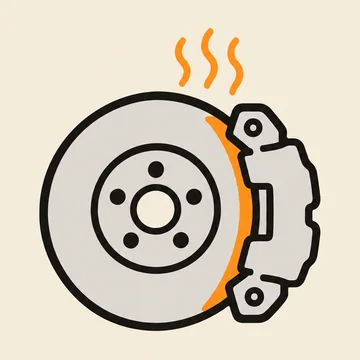 Ilustrační obrázek: Kolo zůstane přibrzděné nebo nebrzdí a auto při brzdění táhne do strany