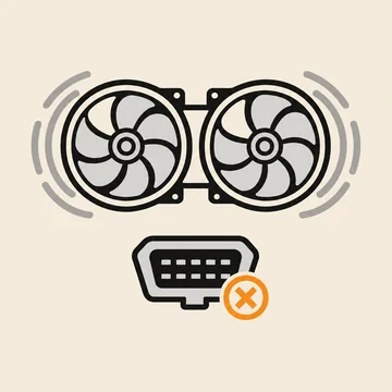 Ilustrační obrázek: Motor nenaskočí, ventilátory chladiče běží naplno a diagnostika se s jednotkou nespojí