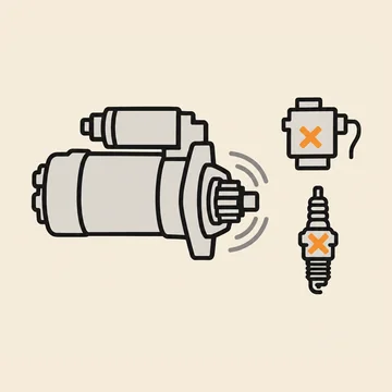 Ilustrační obrázek: Motor se protáčí, ale nenaskočí, nesepne čerpadlo ani zapalování
