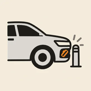 Ilustrační obrázek: Po lehkém nárazu do přídě hlásí ACC a Front Assist nedostupné
