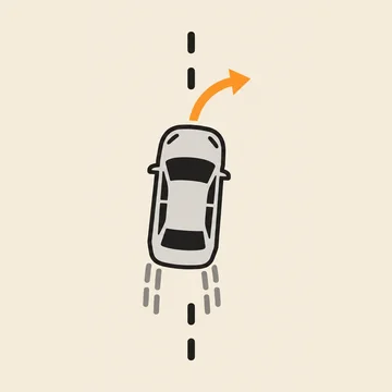 Ilustrační obrázek: Při prudkém brzdění auto táhne do strany, kontrolka nesvítí