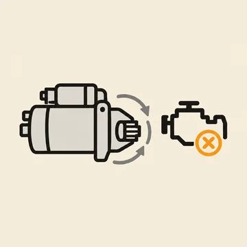Ilustrační obrázek: Motor protáčí, ale nenaskočí