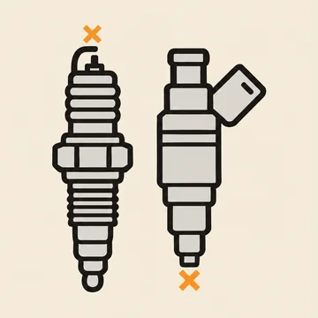 Ilustrační obrázek: Startér točí, ale motor nenaskočí, chybí jiskra nebo vstřik