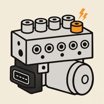 Ilustrační obrázek: Svítí ABS a EBD a diagnostika hlásí elektroventily nebo jejich relé