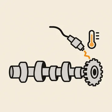 Ilustrační obrázek: Za tepla svítí kontrolka motoru a diagnostika hlásí snímač vačkového hřídele