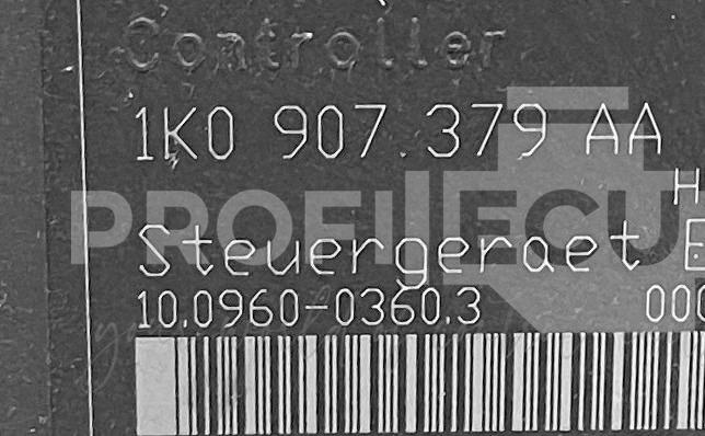 Štítek jednotky: 1K0614517T, 1K0907379AA, 10.0206-0220.4, 10.0960-0360.3
