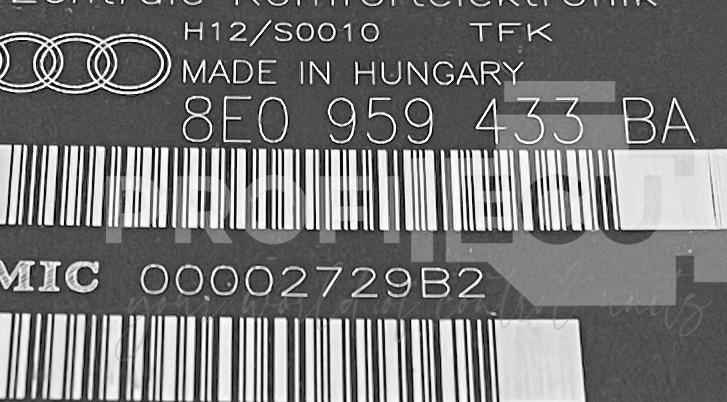 Štítek jednotky: 8E0959433BA, 00002729B2
