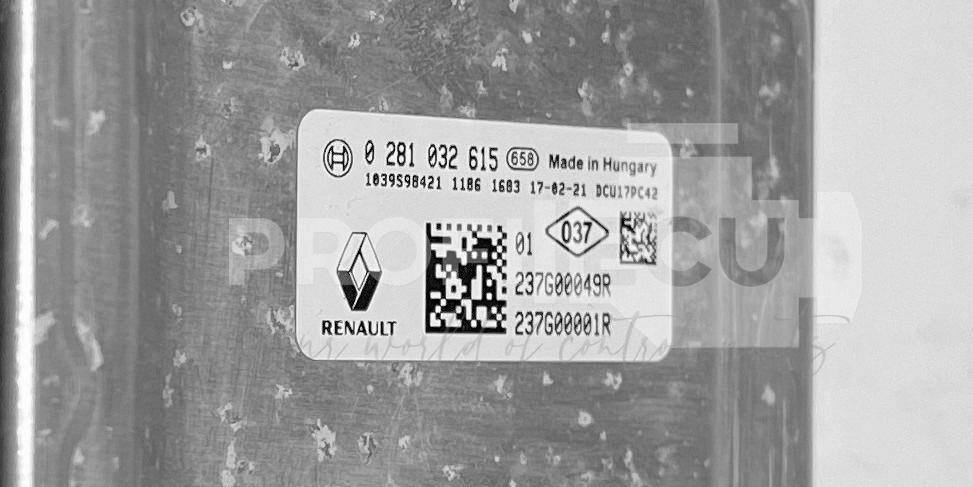 Štítek jednotky: 237G00049R, 237G00001R, 0281032615, 1039S98421