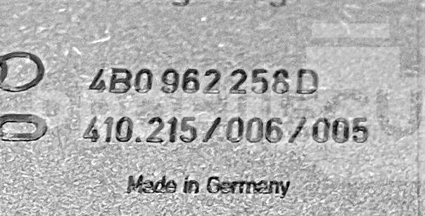 Štítek jednotky: 4B0962258D, 410.215/006/005