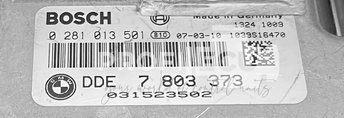 Štítek jednotky: 7803373, 0281013501, 1039S16470