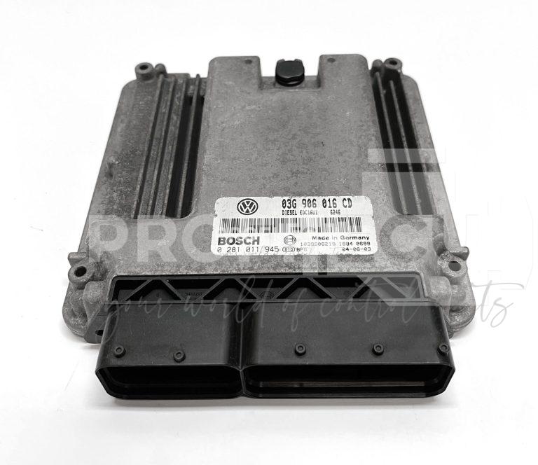 03G906016CD Řídicí jednotka motoru Bosch EDC16U1, VW Touran 1T1 1.9 TDI BKC