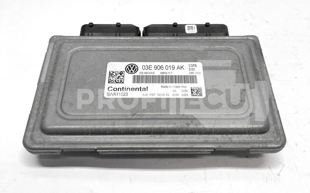 03E906019AK Řídicí jednotka motoru Continental Simos 11.1, VW Polo 6R 1.2 benzin
