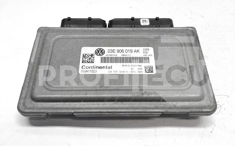 03E906019AK Řídicí jednotka motoru Continental Simos 11.1, VW Polo 6R 1.2 benzin