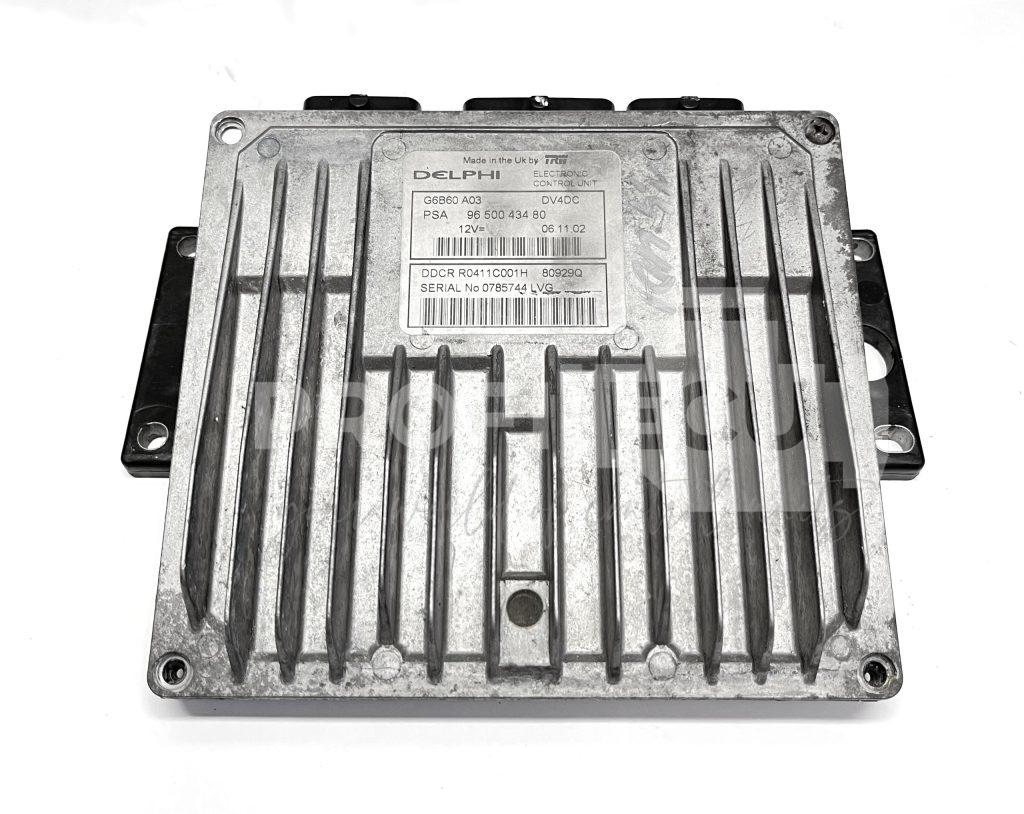 9650043480 Řídicí jednotka motoru Delphi DDCR, Citroën C3 I 1.4 HDi 16V